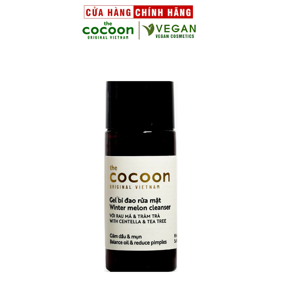 Gel rửa mặt bí đao cocoon 15 ml (phiên bản trialsize)