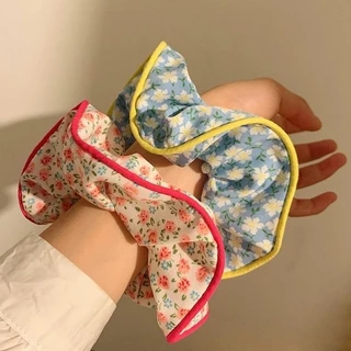 Cột Tóc Scrunchies Vải Hoa Nhí Viền Màu - COT1230 - BCorner