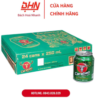 Thùng Nước Tăng Lực Carabao 250ml (24 lon)