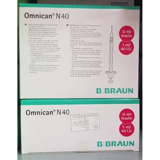 Bơm tiêm Braun N40 (đầu đỏ-Korea)