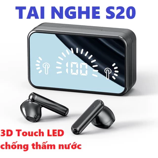 Tai Nghe Bluetooth V5.3 S20 TWS Cảm Ứng Chạm Bản Quốc Tế Âm Thanh Chất Lượng Thiết Kế Sang Trọng Đẳng Cấp