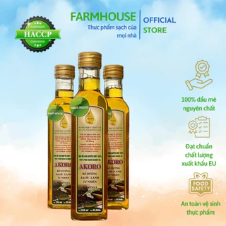 DẦU MÈ ĐEN NGUYÊN CHẤT AKORO 250ML - FARM HOUSE