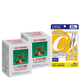 Liệu Trình 60 Ngày Viên Uống Đẹp Da L-Cystine, DHC Vitamin C - Chống Lão Hóa, Giảm Thâm, Tăng Sức Đề Kháng, Giảm Nám