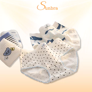 Quần Lót Nữ cao Cấp, Quần Lót Cotton Họa Tiết Dễ Thương Co Dãn 4 Chiều SUNBRA Q11-Q18