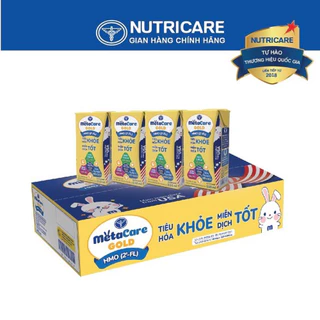 Thùng sữa bột pha sẵn Nutricare Metacare gold vàng cao cấp loại 110ml x 48 hộp