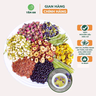 Trà Gạo Lứt Giảm Cân Mix 9 Vị Giúp Giảm Béo, Dưỡng Nhan, Thanh Nhiệt, Giải Độc Gan