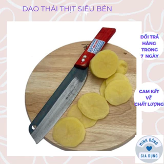 Dao Thái Thịt Siêu Bén RÈN THỦ CÔNG cán gỗ bền chắc