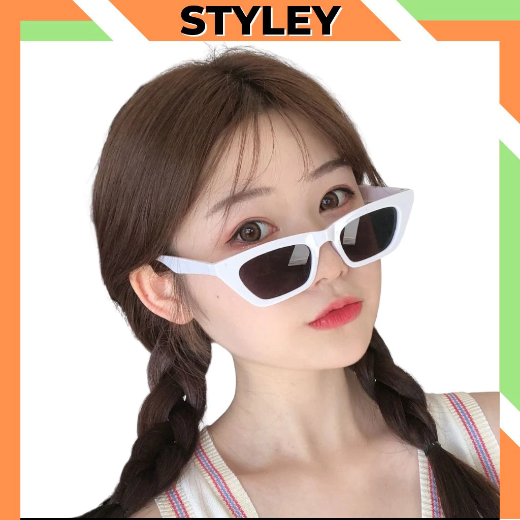 Kính mắt mèo chống tia UV dễ thương, Kính râm nam nữ phong cách retro cute và cá tính STYLEY K016