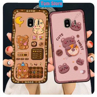 Ốp lưng Samsung J4 2018 in hình caro gấu thỏ, gấu bear cute