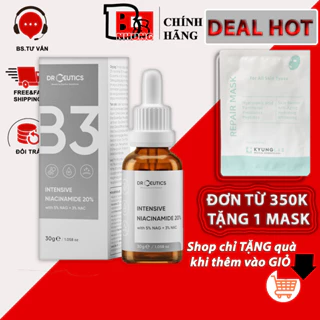 Tinh chất Serum B3 DrCeutics Niacinamide Intensive 20% Mờ Thâm Nám, Làm Sáng Da, Kiềm Dầu 30g