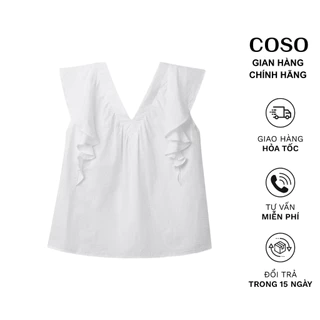 Áo Sát Nách Nữ COSO Dáng A Bèo Vai Nữ Tính Trẻ Trung 100% Cotton Mềm Siêu Thoáng Mát CSA15