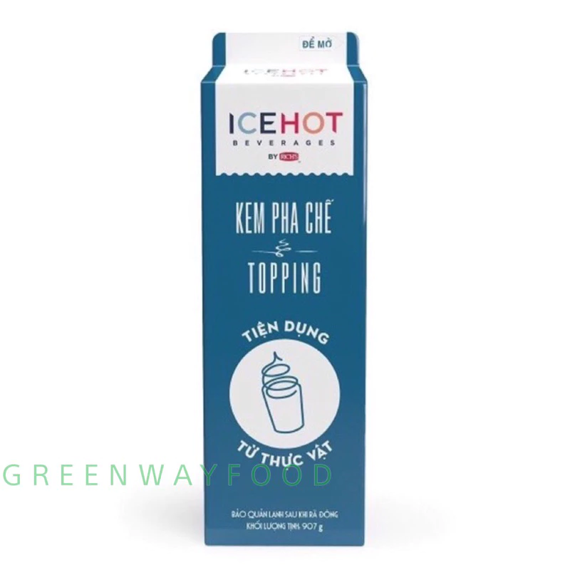 Kem pha chế TOPPING ICEHOT chuyên dùng đánh bông