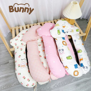 Gối Ngủ Định Hình Đầu Bunny, Gối Chữ U Cho Bé Sơ Sinh 0-2 Tuổi Chống Bẹp Đầu Chống Giật Mình Giúp Bé Ngủ Ngon