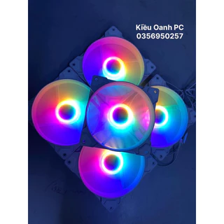 Quạt tản nhiệt, Fan case RGB LED 12cm - Cắm trực tiếp không cần Hub