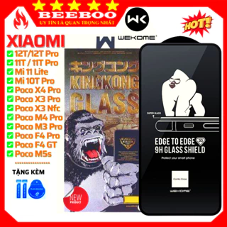 Kính cường lực KingKong Xiaomi 12T Pro 11T Pro 5G 10T Pro Mi 11 Lite 5G Poco X3 Pro NFC M3 C40 X5 F4 GT F3 M5 M5s M4 13T