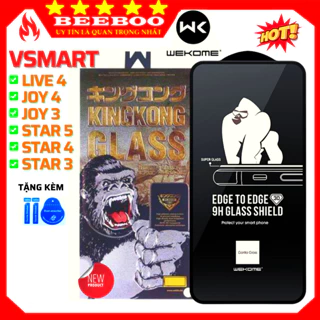 Kính cường lực KingKong Vsmart Star 5 Joy 3 Joy 4 Live 4 Star 4 Star 3 - Full màn hình - chịu va đập tốt [WK 3D]