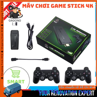 【siêu rẻ】Máy Chơi Game Stick 4k - HDMI 10000 + 20 trò mới độc quyền, kết nối không dây game 4 nút,6 nút PS1/GBA/GBC-BH