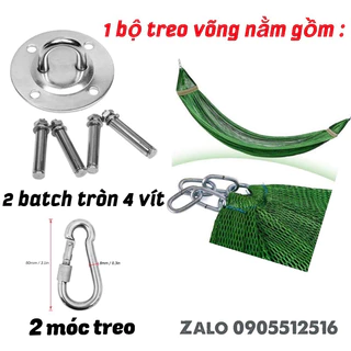 Bộ móc treo võng chịu lực 500kg