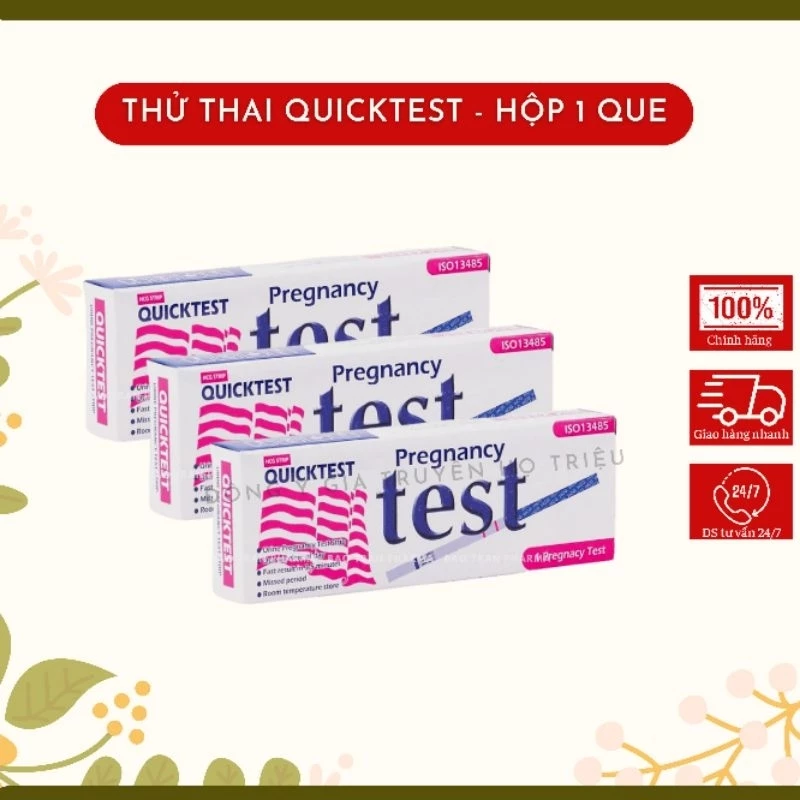 Que Thử Thai Quick Test, Test Thai, Test HCG Chính Xác Nhanh Chóng