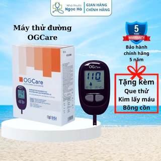 Máy đo đường huyết OGCare máy thử tiểu đường tại nhà ( tặng kèm kim lấy máu)
