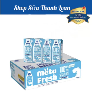 [HSD T11-2024] Thùng 48 Hộp Sữa Tươi Nutricare Meta Fresh Ít Đường 180ml.