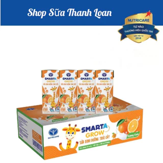 [HSD T1-2025] Thùng 48 Hộp Sữa Nước Nutricare Smarta Grow 180ml Vị Cam/ Nho/ Dâu/Trái Cây Nhiệt Đới.