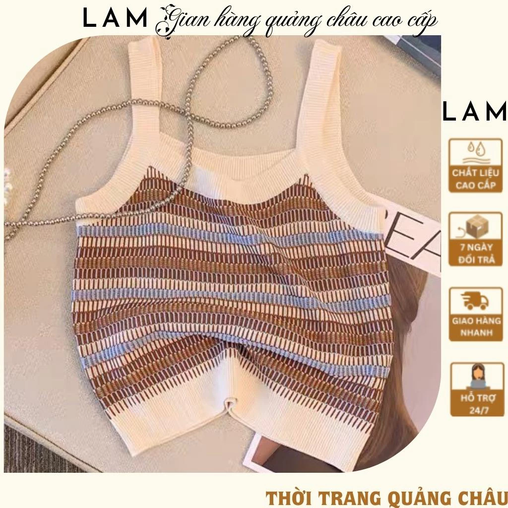 Áo hai dây nữ - áo croptop len - áo croptop nữ chất len quảng châu mềm siêu xinh trẻ trung