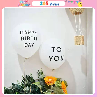 Bong Bóng In Chữ Happy Birthday To You Trang Trí Sinh Nhật