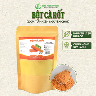 Bột Củ Cà Rốt Sấy Lạnh Nguyên Chất Loại 1 - Bột Thơm Mịn, Giàu Dinh Dưỡng Bổ Sung Dưỡng Chất Tốt