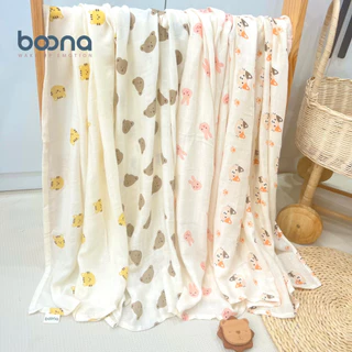 Khăn xô đa năng sợi tre Boona 90*90cm mềm mại, thấm hút và thoáng khí