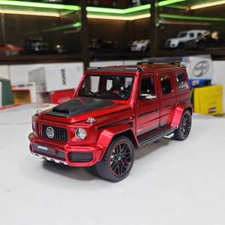 Mô hình xe sắt Mercedes Benz G800 Brabus tỉ lệ 1:24 Hãng Miniauto 3 màu đánh lái, gập gương