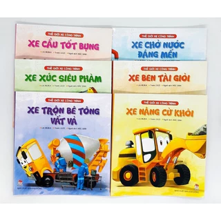 Sách - Thế Giới Xe Công Trình (Bộ 6 cuốn) - Kim Đồng (mã lẻ)