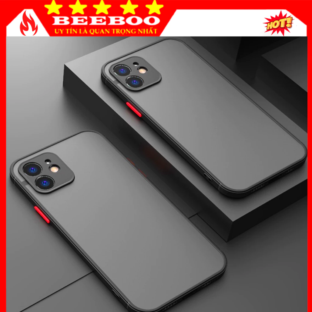 Ốp nhám iphone 16 ProMax 15 Pro Max 13 pro max 11 pro max 12 pro max 14 pro max xs max xr x 7 plus 8 plus Nhám màu đen