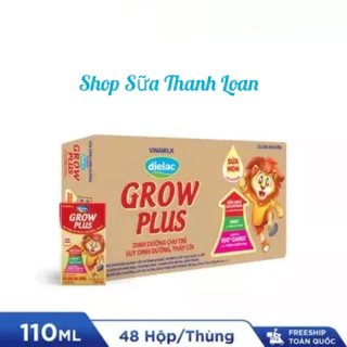 [HSD T12-2024] Thùng 48 Hộp Vinamilk Dielac Grow Plus (Sữa Non) 110ml.