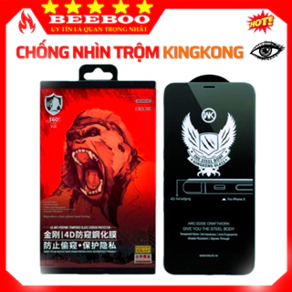Kính cường lực KingKong chống nhìn trộm 4D iphone 15 pro max 13 14 pro max 12 pro max 11 pro max xs max x xr 7 8 plus