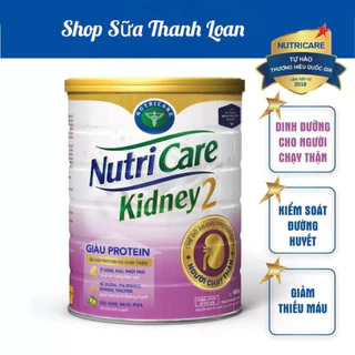 [HSD T12-2025] Sữa Bột Nutricare Kidney 2 Dinh Dưỡng Y Học Cho Quá Trình Lọc Thận 900g.