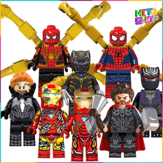 Đồ Chơi Lắp Ráp Minifigures Người Nhện Iron Man Spider Man Nhân vật Marvel TV6202