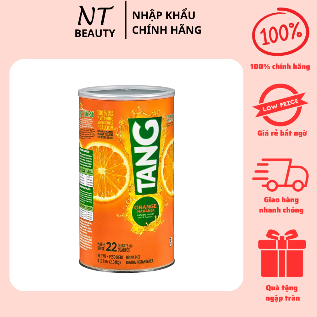 Bột Cam Tang 2.04kg Mỹ, Thơm Ngon,Giàu Vitamin C,Tăng Sức Đề Kháng