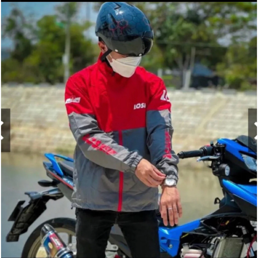 Áo Khoác Gió Nam Nữ Form Rộng Họa Tiết LOSHIPP Giao Đồ Ăn Chất Dù 2 Lớp Dày Dặn Chống Nắng Chống Gió Cao Cấp Mẫu Mới Hot