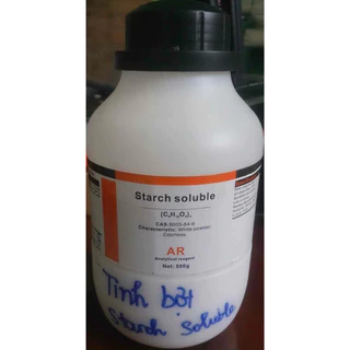 Tinh bột tan (Hồ tinh bột) (Starch soluble) (C6H10O5)n tinh khiết 500g