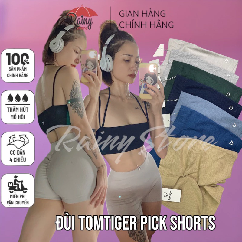[ TomTiger Short ] Quần Đùi TomTiger Pick Cotton Tăm chun mông Rainy Store