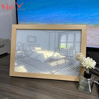 Tranh Đèn Led 3D Treo Tường - Tranh Trang Trí Phòng Kèm Đèn Ngủ