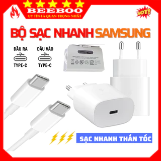 Bộ Sạc Samsung Type-C 25W, Dây Cáp Sạc Type C Và Củ Sạc 25W Dùng Cho Điện Thoại - SHOP PHỤ KIỆN BEEBOO