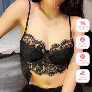 Áo Bra Ren Nữ B11 Sexy LA PERBRA Bralette 2 Dây Gợi Cảm Áo Lót Ren Có Gọng Nâng Ngực Mút Mỏng - B11