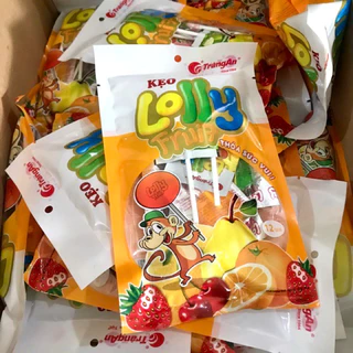 Kẹo Mút Lolly Fruit Tràng An Gói 12 Que.