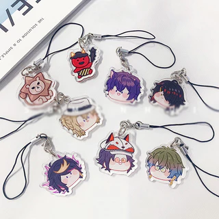 Dây treo và giá đỡ điện thoại LUXIEM SHXTOU ver FACE CHIBI vtuber shotou mica acrylic dây móc khóa griptok