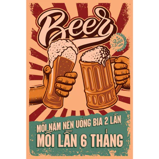 Tranh trang trí quán Nhậu, quán Bia, Nhà Hàng - BIA037