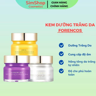 Kem dưỡng trắng da Forencos chính hãng Hàn Quốc SimShopp20 Dưỡng trắng phục hồi giảm mụn làm mờ vết thâm 50 ml