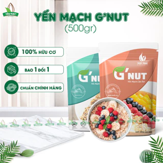 [NEW] Yến mạch G'Nut 100% Organic Hữu Cơ Cán Vỡ / Dẹp Giảm Cân Ăn Kiêng (500g)