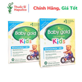 Baby Gold Kids Calcium Nano bổ sung canxi nano, DHA giúp tăng cường sức đề kháng, phát triển chiều cao và trí não